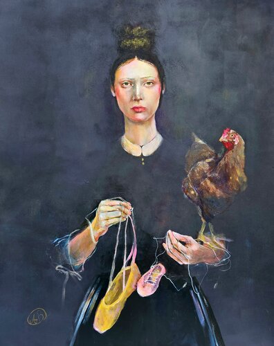 Pomiędzy piórem a pointą di Agnieszka Banasiak, Pittura in vendita su Singulart