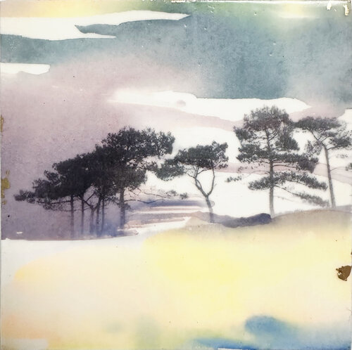 Petit carré 5 by LAETITIA VASSEUR, Work on Paper for Sale on Singulart