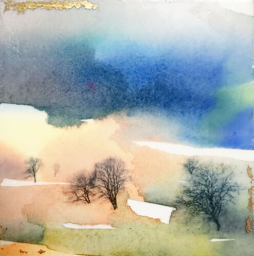 Petit carré 12 by LAETITIA VASSEUR, Work on Paper for Sale on Singulart