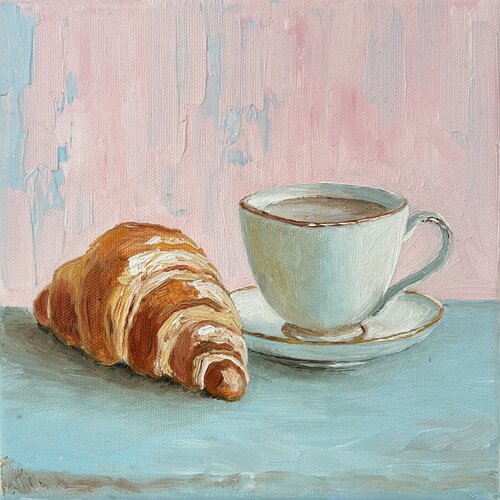 French Breakfast van Alexandra Martakova, Schilderij te koop op Singulart