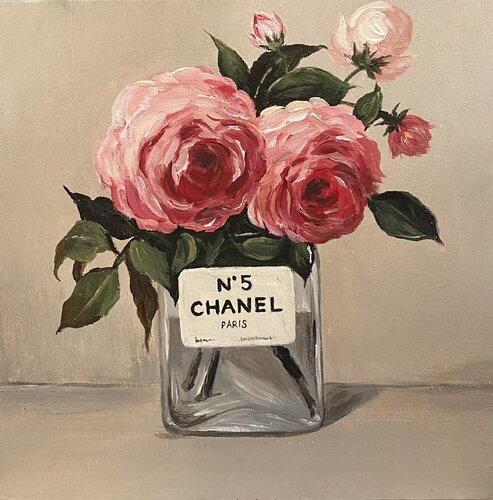 Bouquet à Chanel van Alexandra Martakova, Schilderij te koop op Singulart
