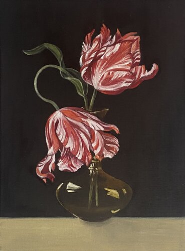 Dancing Tulips de Alexandra Martakova, Pintura a la venta en Singulart