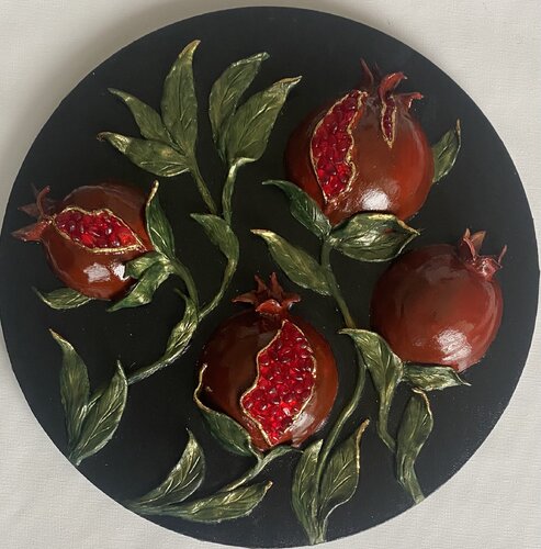 3D Bas-Relief Textured Acrylic Painting "Seeds of Light" di Alexandra Martakova, Pittura in vendita su Singulart