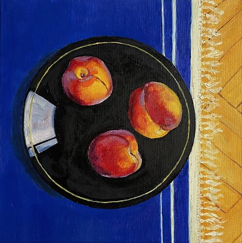 Peach Trio von Alexandra Martakova, Malerei kaufen auf Singulart