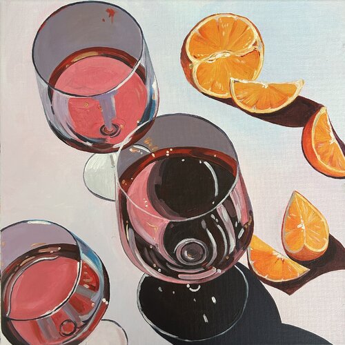 Orange Rhythm by Alexandra Martakova, 油畫 for Sale on Singulart