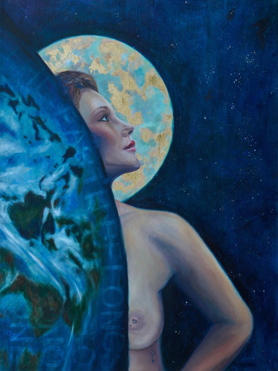 The Earth Belongs No One Yvonne Brückner Originalgemälde zu verkaufen