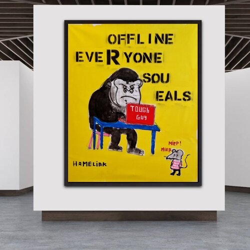 Tough Guy Reality by Bart Hamelink, Painting for Sale on Singulart