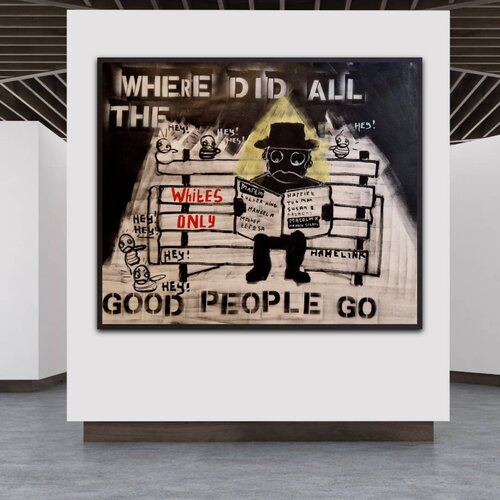 Where Did All the Good People Go by Bart Hamelink, Painting for Sale on Singulart