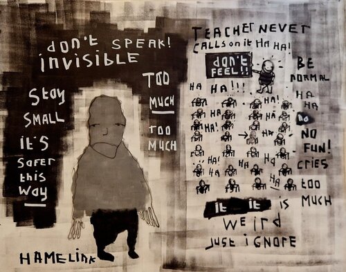 Invisible Is Safer von Bart Hamelink, Malerei kaufen auf Singulart