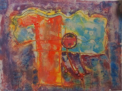 Campo Cuántico777 1 by Santiago Del Barco Martín, Painting for Sale on Singulart