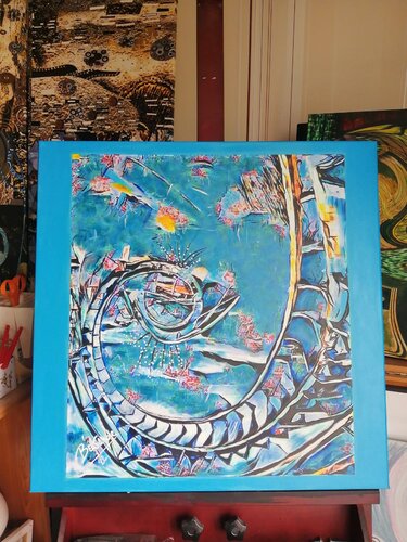 L'échelle du temps. von BEASANDE MISTRALI - OSSESIA Béatrice, Malerei kaufen auf Singulart