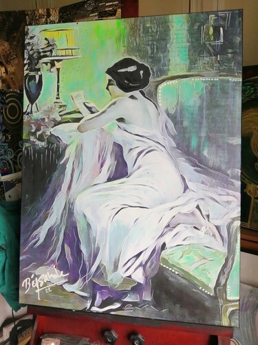 La lettre by BEASANDE MISTRALI - OSSESIA Béatrice, Painting for Sale on Singulart