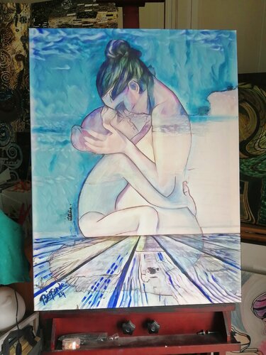 Être mère. by BEASANDE MISTRALI - OSSESIA Béatrice, Painting for Sale on Singulart