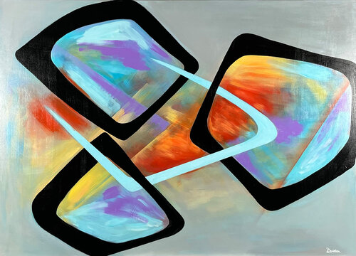 Verkettete Fenster by Susanne Dowden, Painting for Sale on Singulart