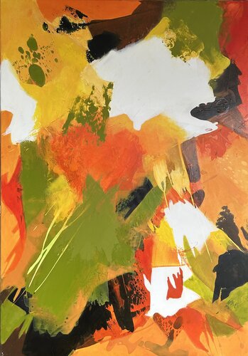 Herbstliche Explosion van Susanne Dowden, Schilderij te koop op Singulart