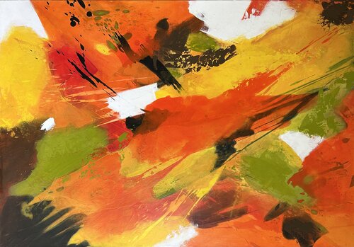 Herbstlichter van Susanne Dowden, Schilderij te koop op Singulart