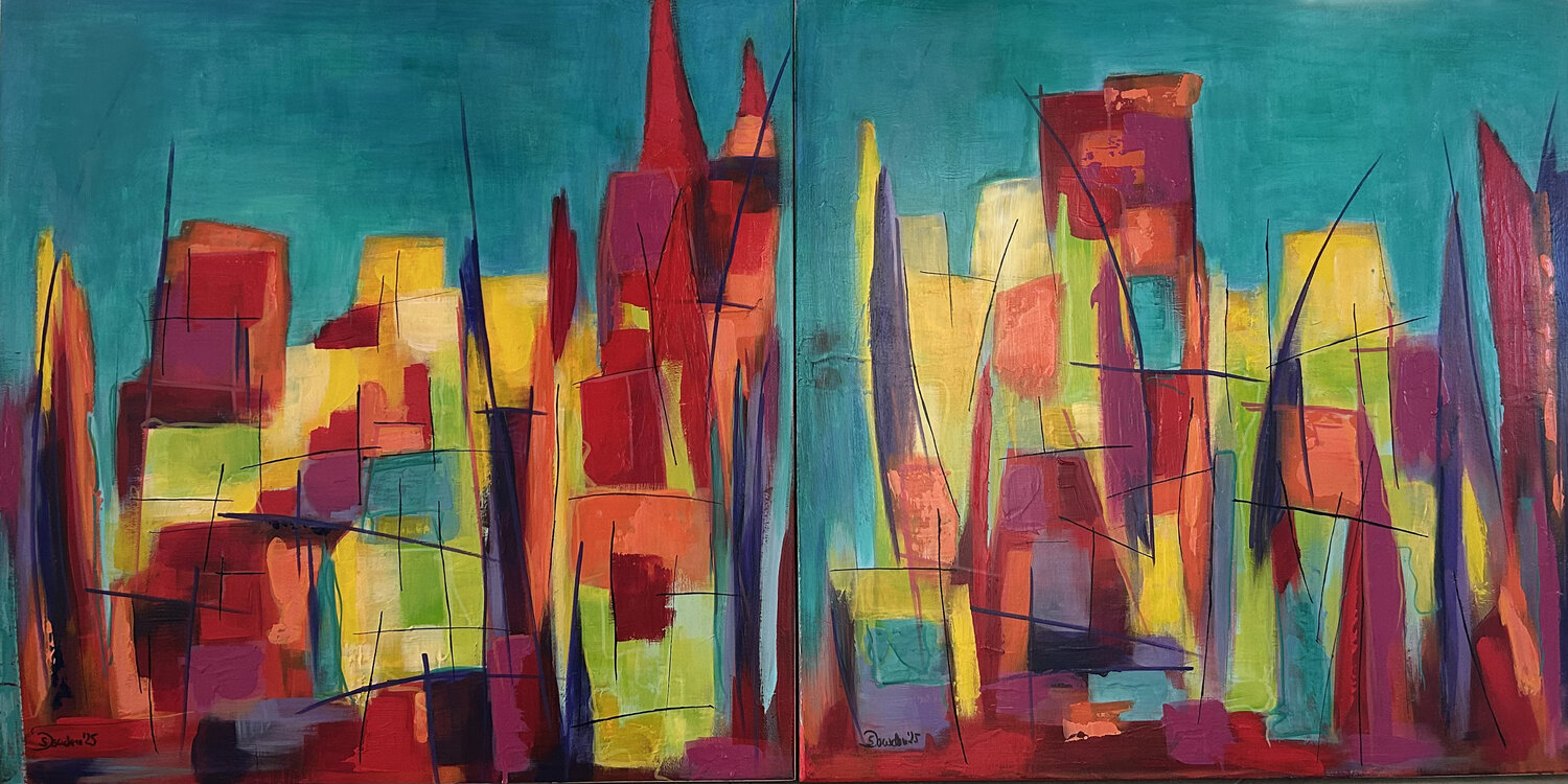 Bilderset Duo Metropolitan Lights (Diptychon) Susanne Dowden