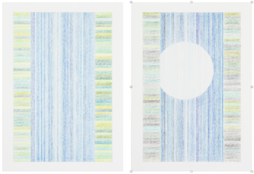 Wasserfall Tag und Nacht - Diptychon di Karin Fröhlich, Opera su carta in vendita su Singulart