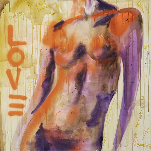 Queen LOVE von Yvonne Kok, Malerei kaufen auf Singulart