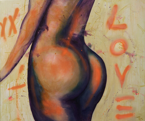 Queen of love van Yvonne Kok, Schilderij te koop op Singulart