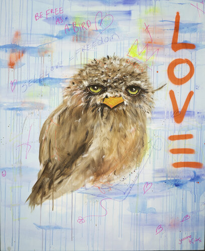 Queenbird by Yvonne Kok, Painting for Sale on Singulart