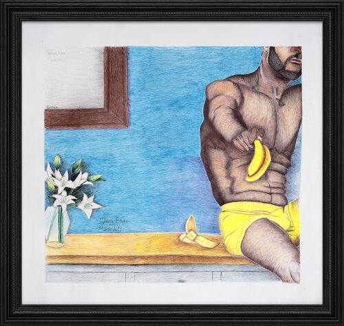 Manges Mes Bananes par Ebubechukwu Ogbuagu, Dessin en vente sur Singulart