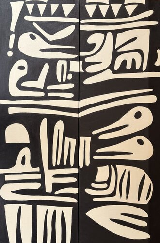 Benin AB. van Caroline Lapointe, Schilderij te koop op Singulart