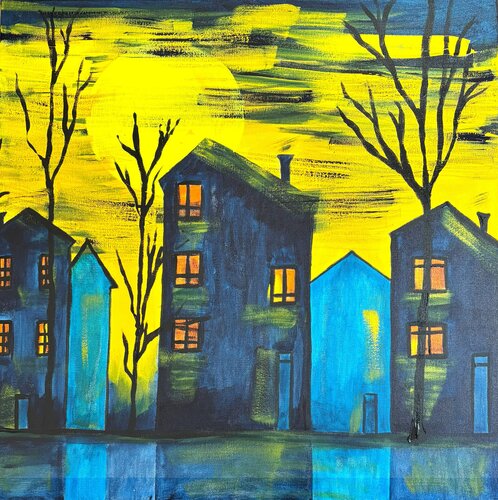 Impasse des Secrets B. by Caroline Lapointe, Painting for Sale on Singulart