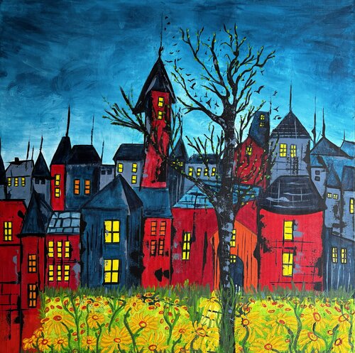 Impasse des Clos A. di Caroline Lapointe, Pittura in vendita su Singulart