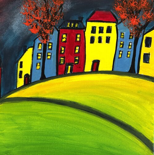 Impasse des Collines B. de Caroline Lapointe, Pintura a la venta en Singulart