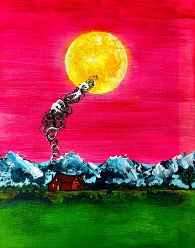 Impasse des Criquets A. van Caroline Lapointe, Schilderij te koop op Singulart