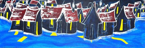 Impasse des Colosses A. by Caroline Lapointe, Painting for Sale on Singulart