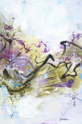 Orchid #1 by Ursula Hirländer, Painting for Sale on Singulart