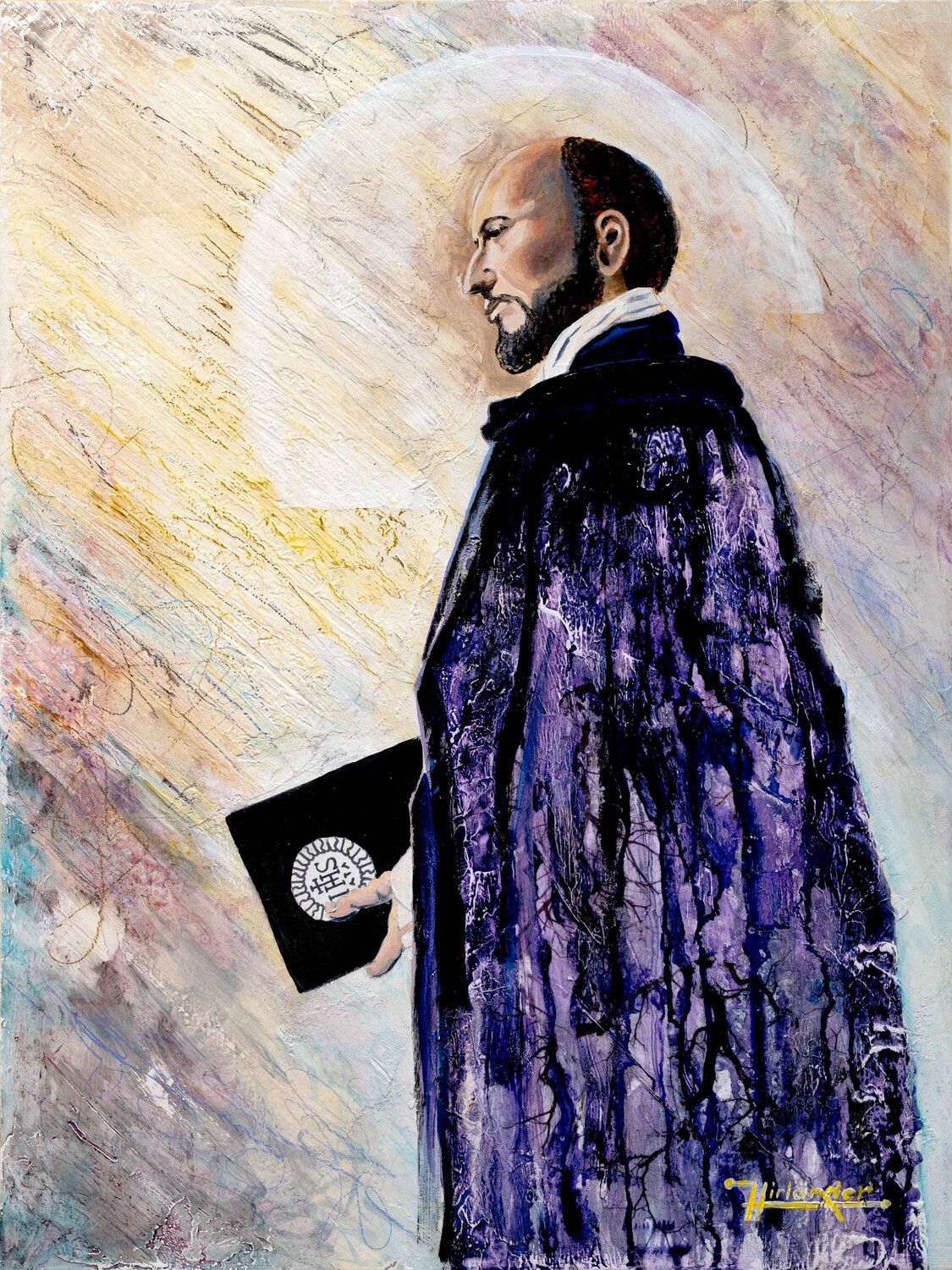 Ignatius of Loyola Ursula Hirländer Dipinto originale in vendita