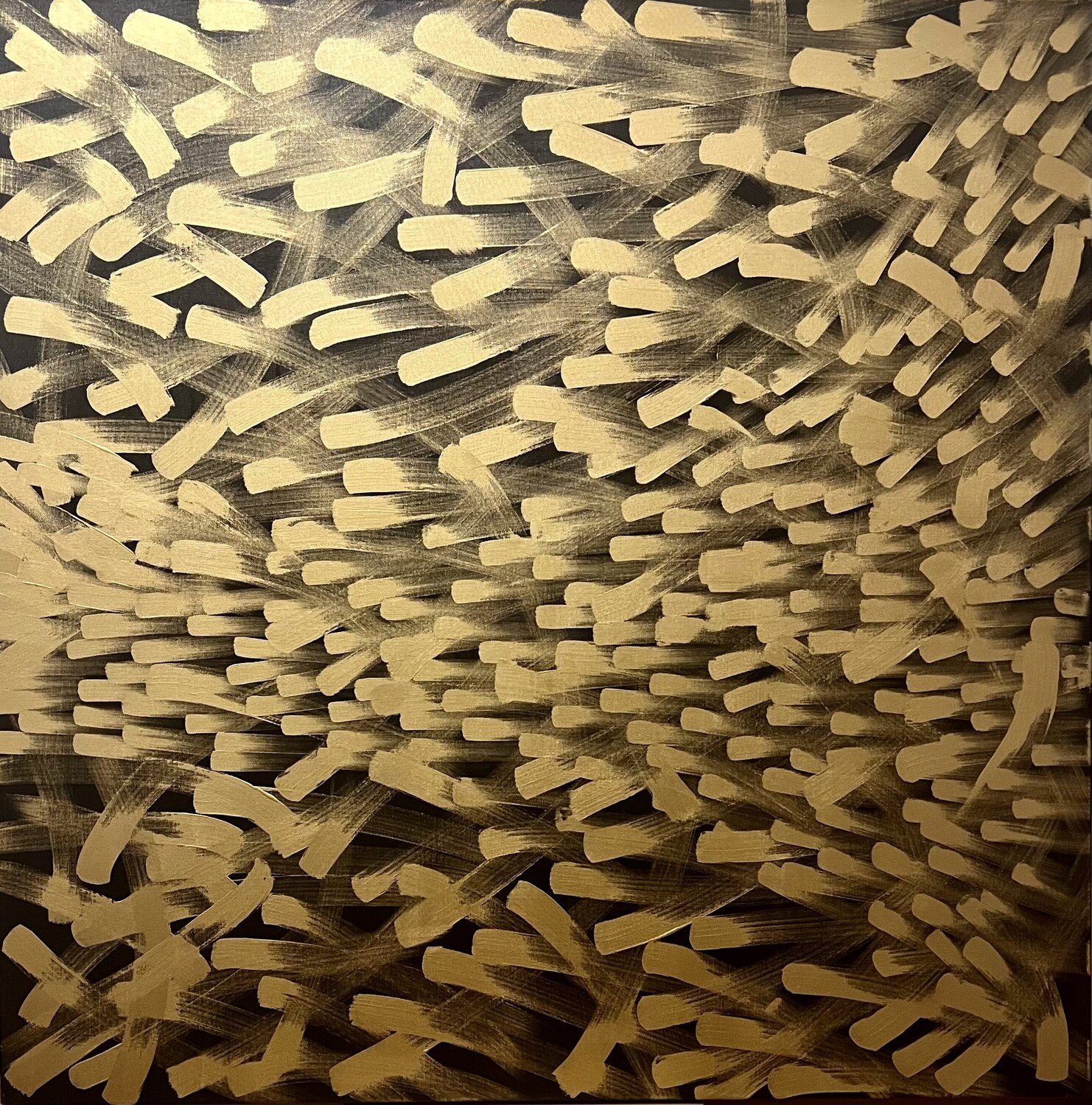 [Brushstrokes Experiment] gold + black #1 Yun Shan Hsu