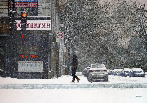 The Aloneness of Winter di Dwight Baird, Pittura in vendita su Singulart