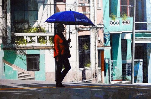 Blue Bavaria di Dwight Baird, Pittura in vendita su Singulart
