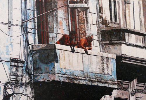 Old Friends di Dwight Baird, Pittura in vendita su Singulart