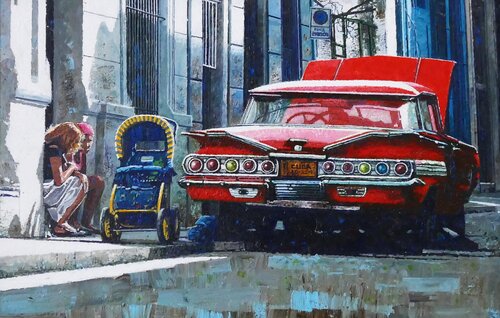 Secret Step by Dwight Baird, 회화 for Sale on Singulart