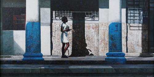 Blue in Between  van Dwight Baird, Schilderij te koop op Singulart