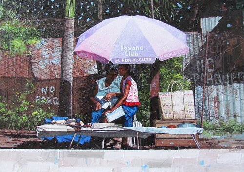 Mother and Child di Dwight Baird, Pittura in vendita su Singulart