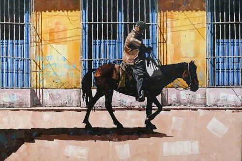 Hasta la Victoria Siempre di Dwight Baird, Pittura in vendita su Singulart