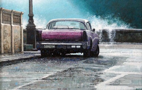 Street Light by Dwight Baird, 회화 for Sale on Singulart