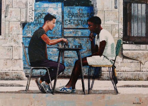 Parqueo Estatal di Dwight Baird, Pittura in vendita su Singulart