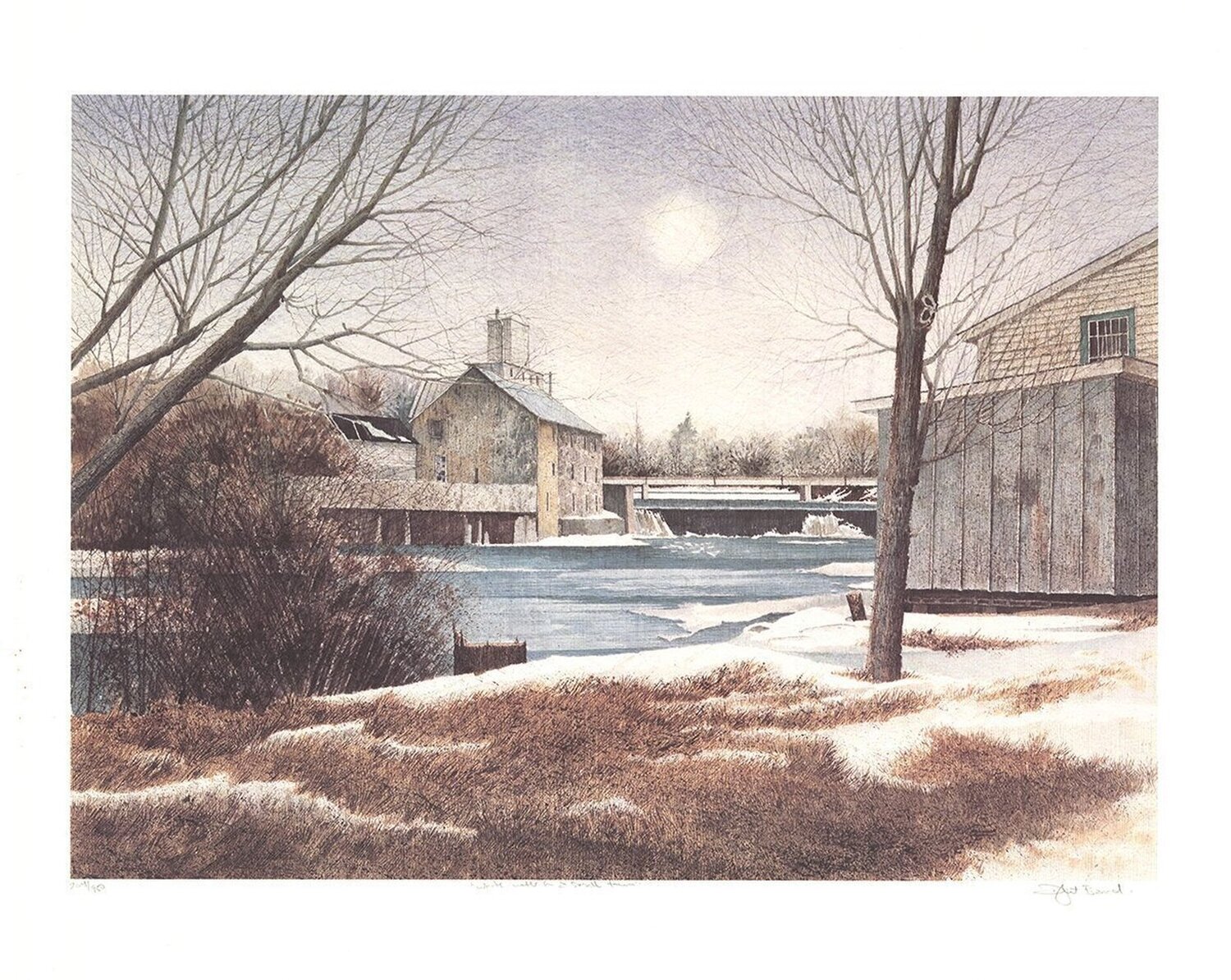 The Mill in Winter Dwight Baird