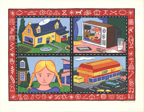 Rodney Alan Greenblat 水彩画 2014年 Music | Rodney Alan Greenblat