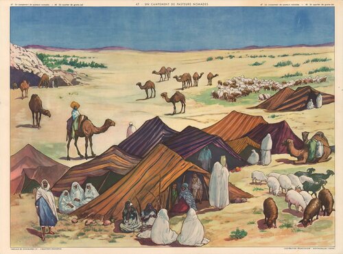 A camp of Nomadic Shepards van Emile Deyrolle, Afdruk te koop op Singulart