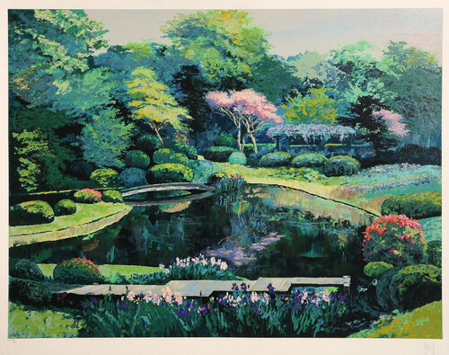 Koi Pond by Mark King, 인쇄 for Sale on Singulart