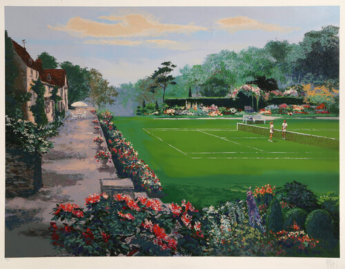 Lawn Tennis by Mark King, 인쇄 for Sale on Singulart