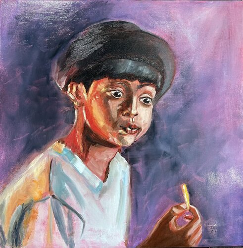 L'étincelle by Florence Yangui, Painting for Sale on Singulart